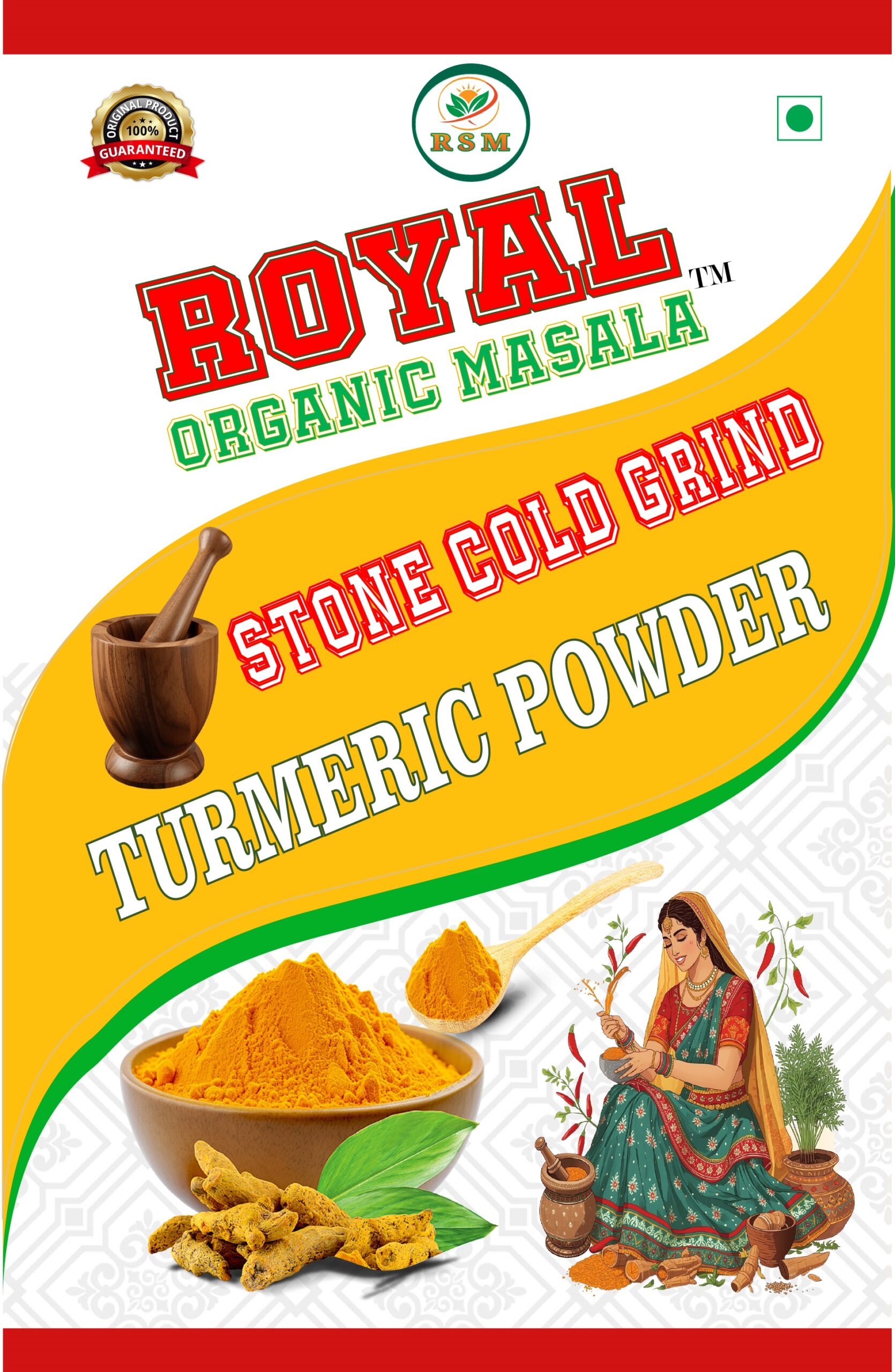 Organic Turmeric Powder 500g | ऑर्गेनिक हल्दी – Royal Organic